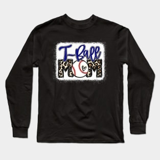 T-Ball Mom Leopard Shirt Tee Ball Mom Long Sleeve T-Shirt